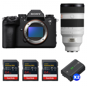 Sony alpha 1 II + FE 50-150mm f/2 GM + 3 SanDisk 64GB Extreme PRO UHS-II SDXC + 2 Sony NP-FZ100-1