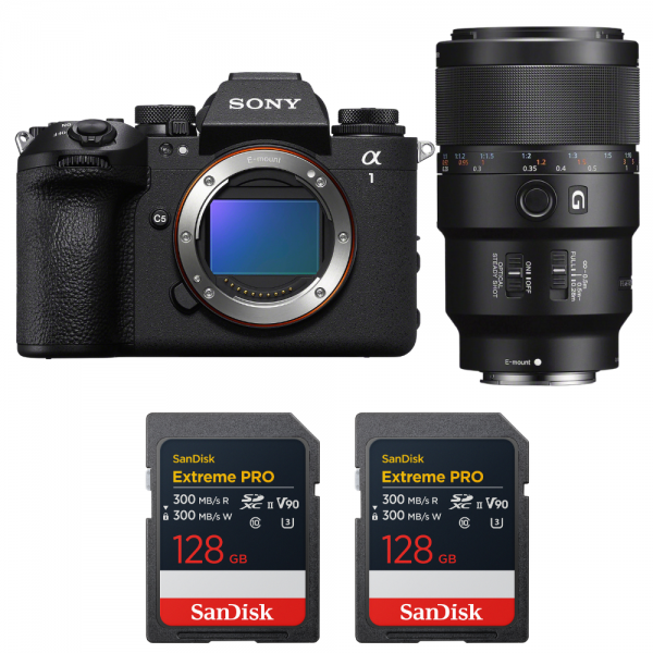 Sony alpha 1 II + FE 90mm f/2.8 Macro G OSS + 2 SanDisk 128GB Extreme PRO UHS-II SDXC-1