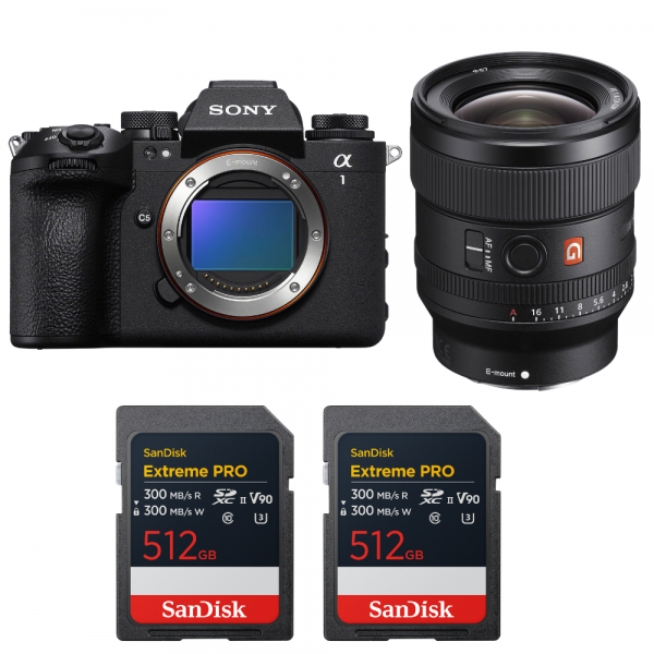 Sony alpha 1 II + FE 24mm f/1.4 GM + 2 SanDisk 512GB Extreme PRO UHS-II SDXC-1