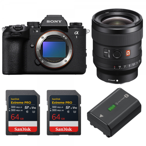Sony alpha 1 II + FE 24mm f/1.4 GM + 2 SanDisk 64GB Extreme PRO UHS-II SDXC + Sony NP-FZ100-1