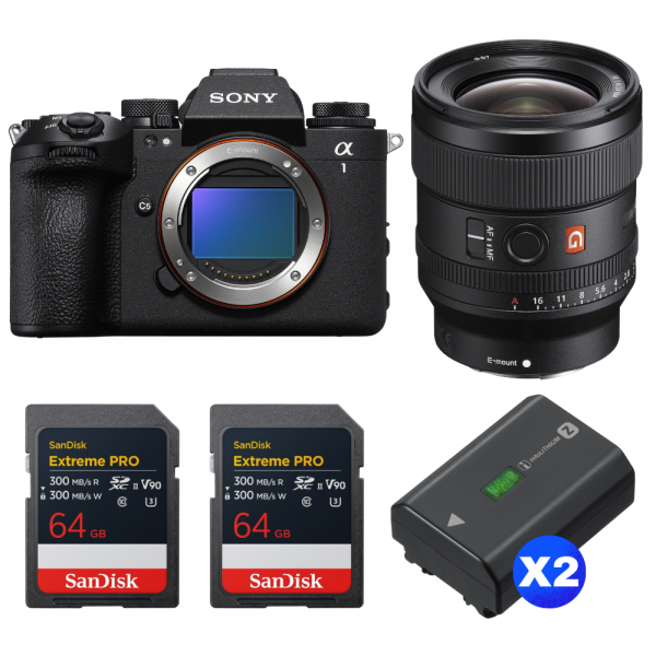 Sony alpha 1 II + FE 24mm f/1.4 GM + 2 SanDisk 64GB Extreme PRO UHS-II SDXC + 2 Sony NP-FZ100-1