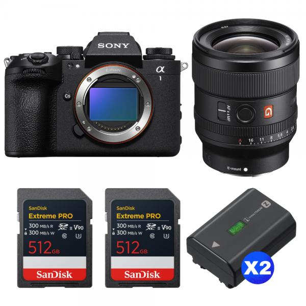 Sony alpha 1 II + FE 24mm f/1.4 GM + 2 SanDisk 512GB Extreme PRO UHS-II SDXC + 2 Sony NP-FZ100-1