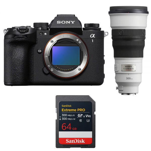 Sony alpha 1 II + FE 300mm f/2.8 GM OSS + 1 SanDisk 64GB Extreme PRO UHS-II SDXC-1