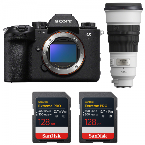Sony alpha 1 II + FE 300mm f/2.8 GM OSS + 2 SanDisk 128GB Extreme PRO UHS-II SDXC-1