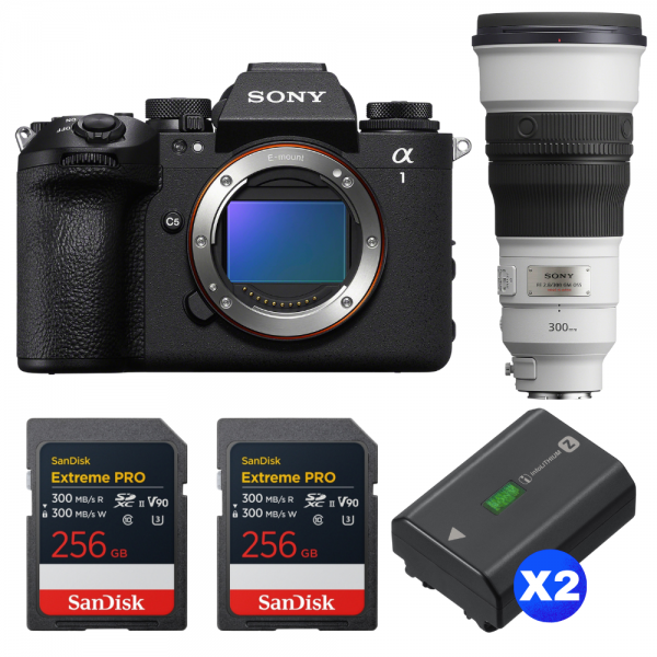 Sony alpha 1 II + FE 300mm f/2.8 GM OSS + 2 SanDisk 256GB Extreme PRO UHS-II SDXC + 2 Sony NP-FZ100-1
