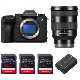 Sony alpha 1 II + FE 24-105mm f/4 G OSS + 3 SanDisk 256GB Extreme PRO UHS-II SDXC + Sony NP-FZ100-1