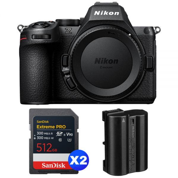 Nikon Z5 II + 2 SanDisk 512GB Extreme PRO UHS-II SDXC + Nikon EN-EL15c-1