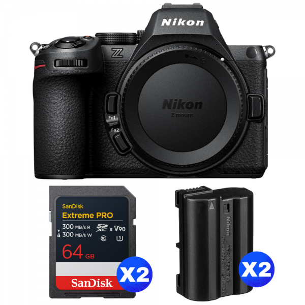 Nikon Z5 II + 2 SanDisk 64GB Extreme PRO UHS-II SDXC + 2 Nikon EN-EL15c-1