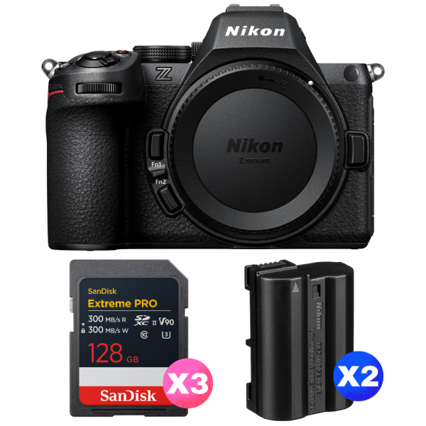 Nikon Z5 II + 3 SanDisk 128GB Extreme PRO UHS-II SDXC + 2 Nikon EN-EL15c-1