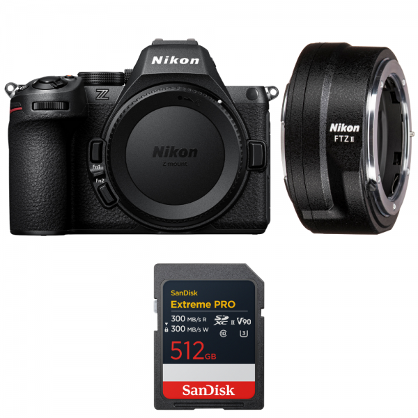 Nikon Z5 II + FTZ II + 1 SanDisk 512GB Extreme PRO UHS-II SDXC-1