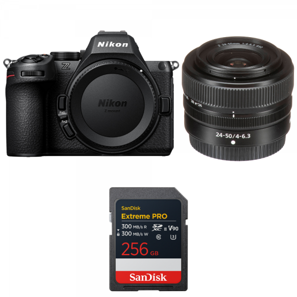Nikon Z5 II + 24-50mm f/4-6.3 + 1 SanDisk 256GB Extreme PRO UHS-II SDXC-1