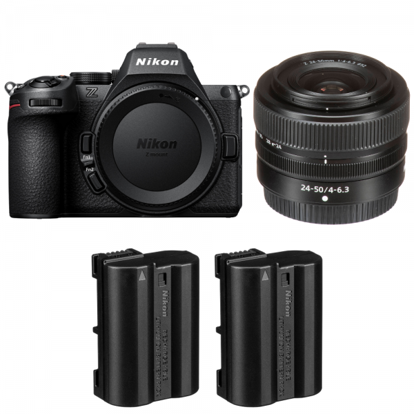 Nikon Z5 II + 24-50mm f/4-6.3 + 2 Nikon EN-EL15c-1