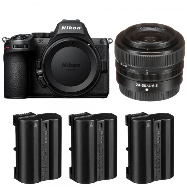 Nikon Z5 II + 24-50mm f/4-6.3 + 3 Nikon EN-EL15c-1