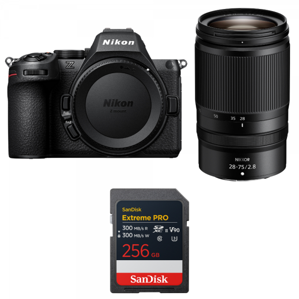 Nikon Z5 II + 28-75mm f/2.8 + 1 SanDisk 256GB Extreme PRO UHS-II SDXC-1