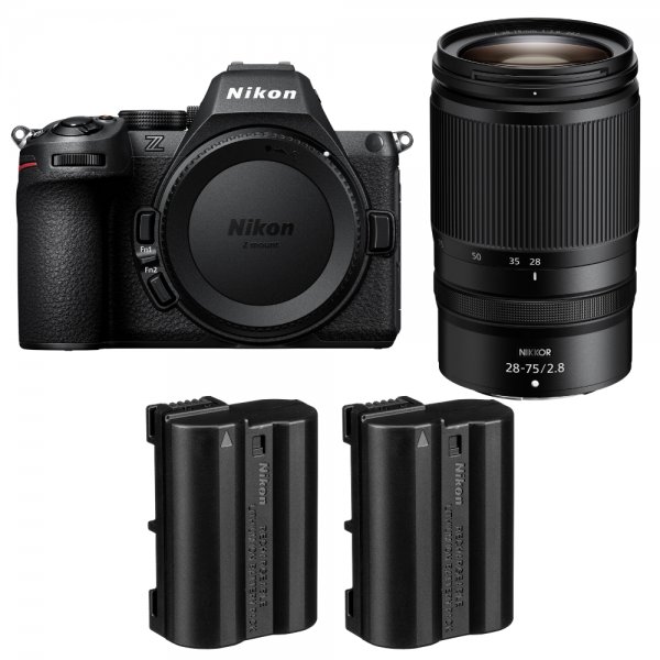 Nikon Z5 II + 28-75mm f/2.8 + 2 Nikon EN-EL15c-1