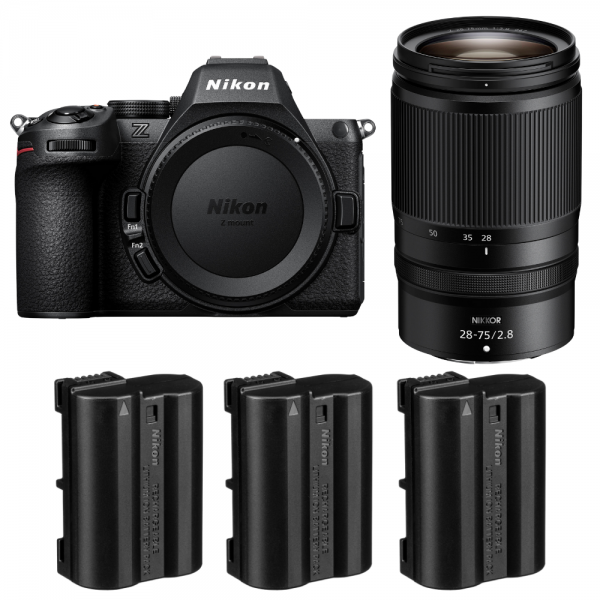 Nikon Z5 II + 28-75mm f/2.8 + 3 Nikon EN-EL15c-1