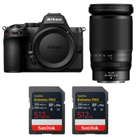 Nikon Z5 II + 28-400mm f/4-8 VR + 2 SanDisk 512GB Extreme PRO UHS-II SDXC-1