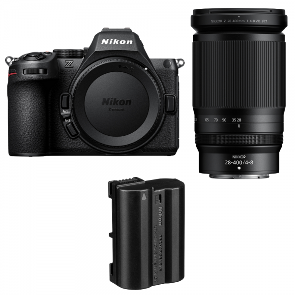 Nikon Z5 II + 28-400mm f/4-8 VR + 1 Nikon EN-EL15c-1