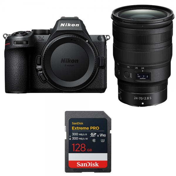 Nikon Z5 II + 24-70mm f/2.8 S + 1 SanDisk 128GB Extreme PRO UHS-II SDXC-1