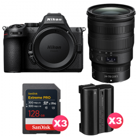 Nikon Z5 II + 24-70mm f/2.8 S + 3 SanDisk 128GB Extreme PRO UHS-II SDXC + 3 Nikon EN-EL15c-1