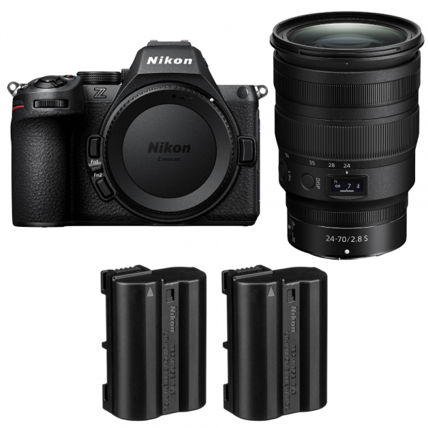 Nikon Z5 II + 24-70mm f/2.8 S + 2 Nikon EN-EL15c-1