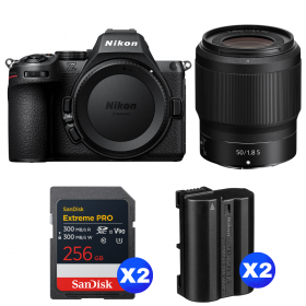 Nikon Z5 II + 50mm f/1.8 S + 2 SanDisk 256GB Extreme PRO UHS-II SDXC + 2 Nikon EN-EL15c-1