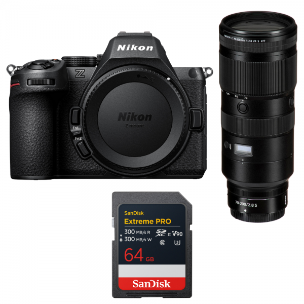 Nikon Z5 II + 70-200mm f/2.8 VR S + 1 SanDisk 64GB Extreme PRO UHS-II SDXC-1