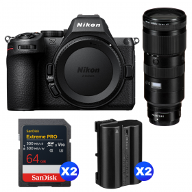 Nikon Z5 II + 70-200mm f/2.8 VR S + 2 SanDisk 64GB Extreme PRO UHS-II SDXC + 2 Nikon EN-EL15c-1
