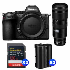Nikon Z5 II + 70-200mm f/2.8 VR S + 2 SanDisk 128GB Extreme PRO UHS-II SDXC + 3 Nikon EN-EL15c-1