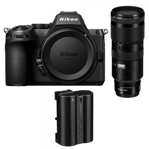 Nikon Z5 II + 70-200mm f/2.8 VR S + 1 Nikon EN-EL15c-1