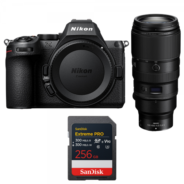 Nikon Z5 II + 100-400mm f/4.5-5.6 VR S + 1 SanDisk 256GB Extreme PRO UHS-II SDXC-1