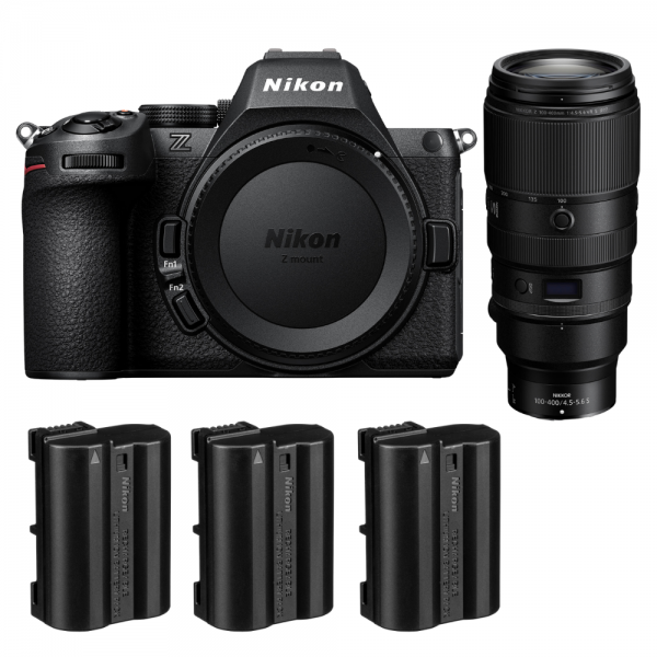 Nikon Z5 II + 100-400mm f/4.5-5.6 VR S + 3 Nikon EN-EL15c-1