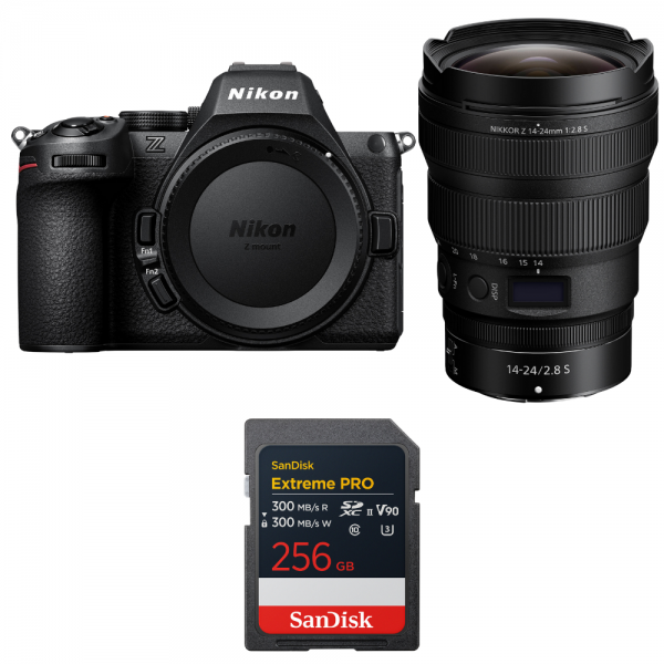Nikon Z5 II + 14-24mm f/2.8 S + 1 SanDisk 256GB Extreme PRO UHS-II SDXC-1