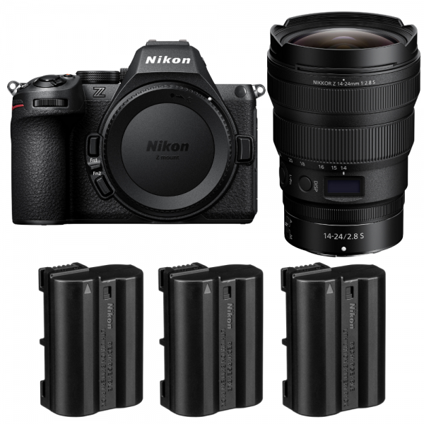 Nikon Z5 II + 14-24mm f/2.8 S + 3 Nikon EN-EL15c-1