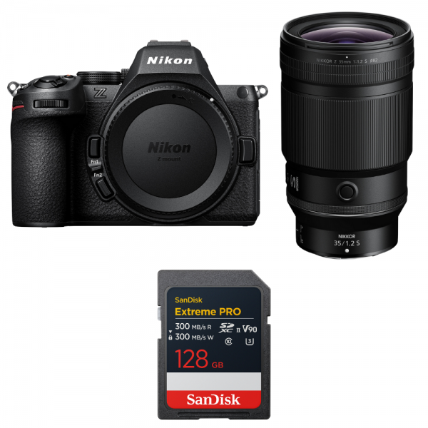 Nikon Z5 II + 35mm f/1.2 S + 1 SanDisk 128GB Extreme PRO UHS-II SDXC-1
