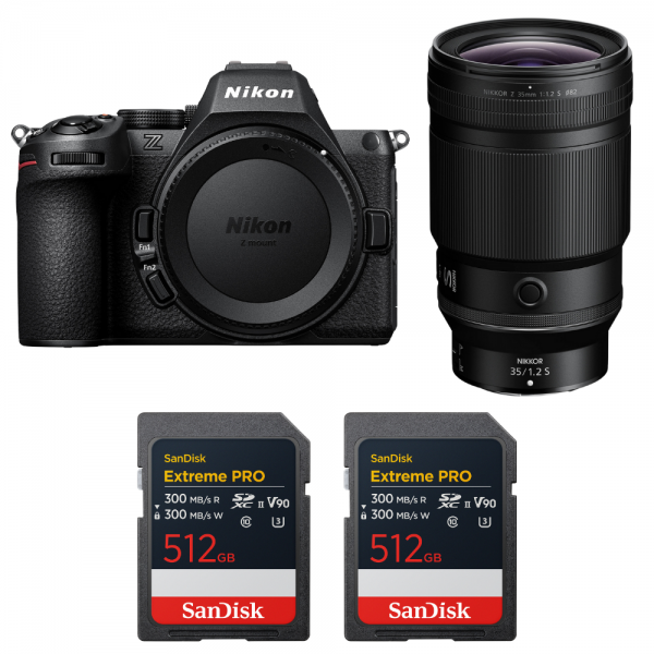 Nikon Z5 II + 35mm f/1.2 S + 2 SanDisk 512GB Extreme PRO UHS-II SDXC-1