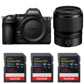 Nikon Z5 II + 35mm f/1.4 + 3 SanDisk 128GB Extreme PRO UHS-II SDXC-1