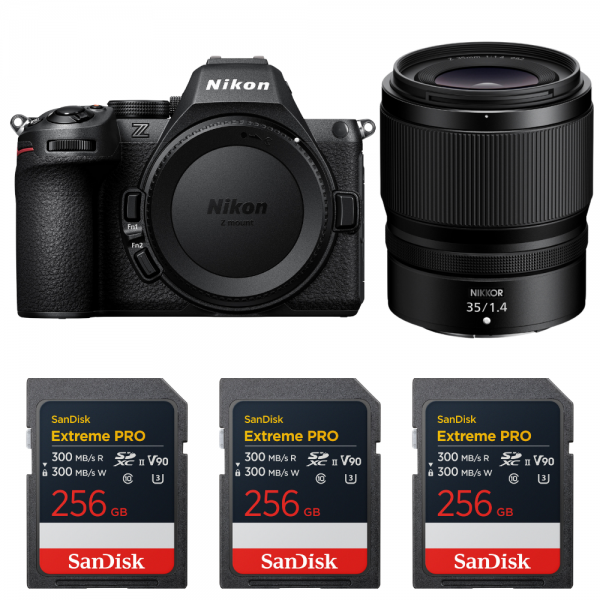 Nikon Z5 II + 35mm f/1.4 + 3 SanDisk 256GB Extreme PRO UHS-II SDXC-1