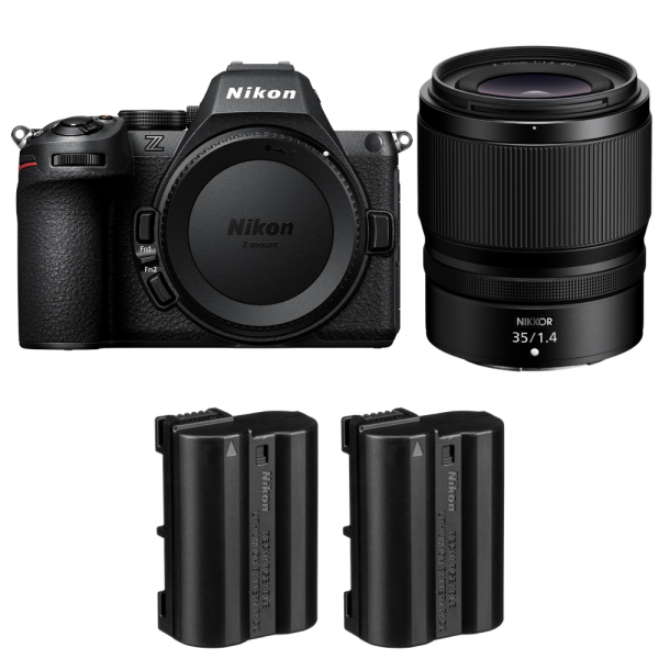 Nikon Z5 II + 35mm f/1.4 + 2 Nikon EN-EL15c-1