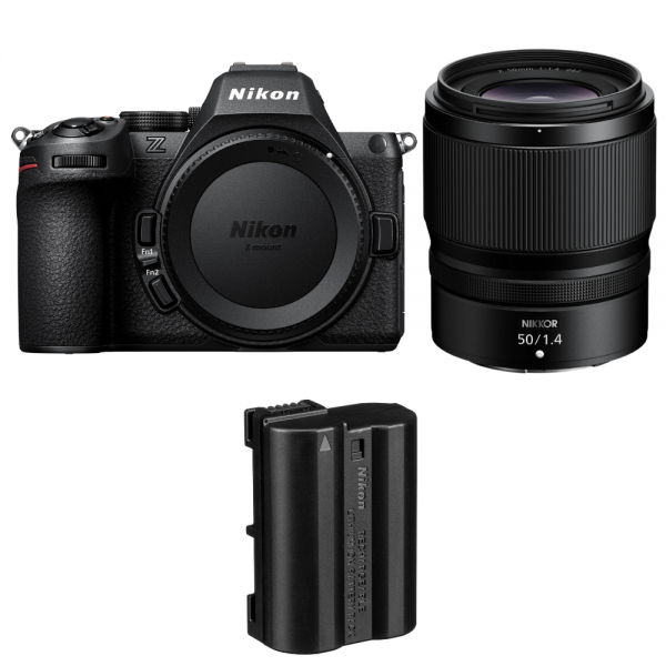 Nikon Z5 II + 50mm f/1.4 + 1 Nikon EN-EL15c-1