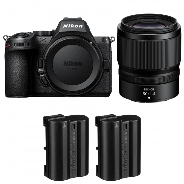 Nikon Z5 II + 50mm f/1.4 + 2 Nikon EN-EL15c-1