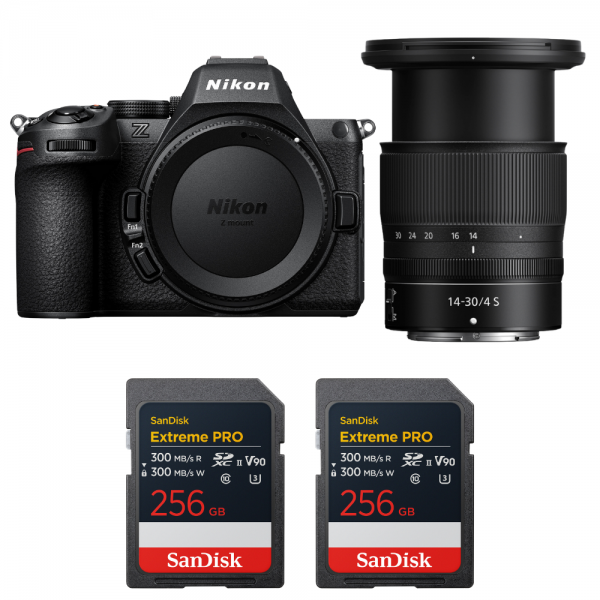 Nikon Z5 II + 14-30mm f/4 S + 2 SanDisk 256GB Extreme PRO UHS-II SDXC-1