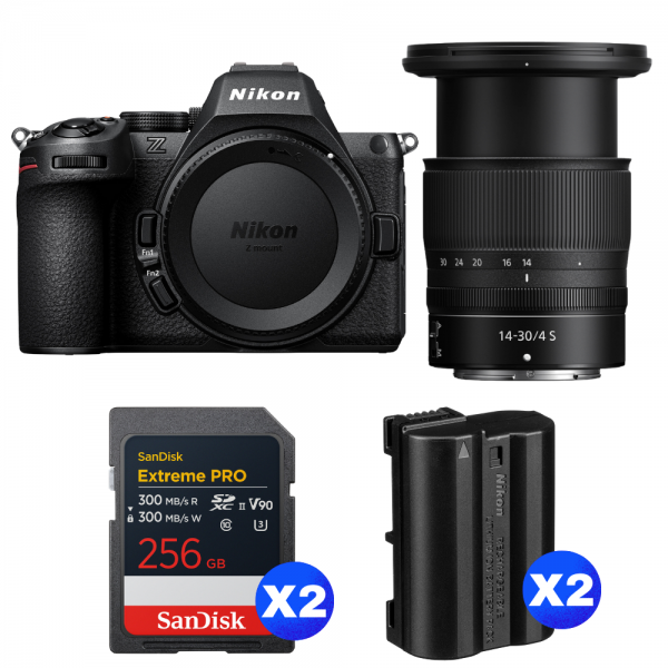 Nikon Z5 II + 14-30mm f/4 S + 2 SanDisk 256GB Extreme PRO UHS-II SDXC + 2 Nikon EN-EL15c-1