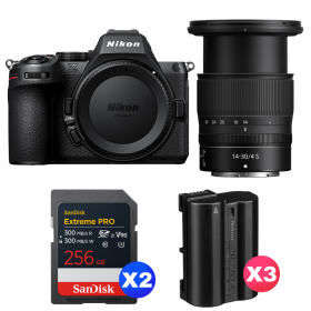 Nikon Z5 II + 14-30mm f/4 S + 2 SanDisk 256GB Extreme PRO UHS-II SDXC + 3 Nikon EN-EL15c-1