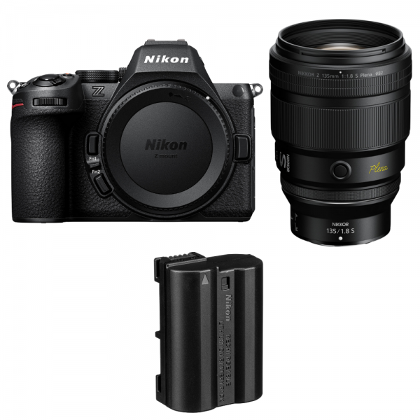 Nikon Z5 II + 135mm f/1.8 S Plena + 1 Nikon EN-EL15c-1