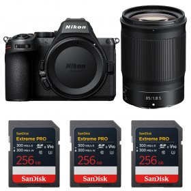 Nikon Z5 II + 85mm f/1.8 S + 3 SanDisk 256GB Extreme PRO UHS-II SDXC-1