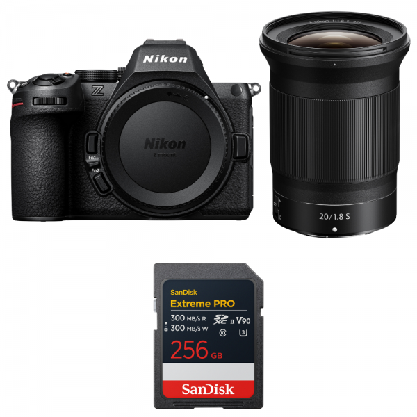 Nikon Z5 II + 20mm f/1.8 S + 1 SanDisk 256GB Extreme PRO UHS-II SDXC-1