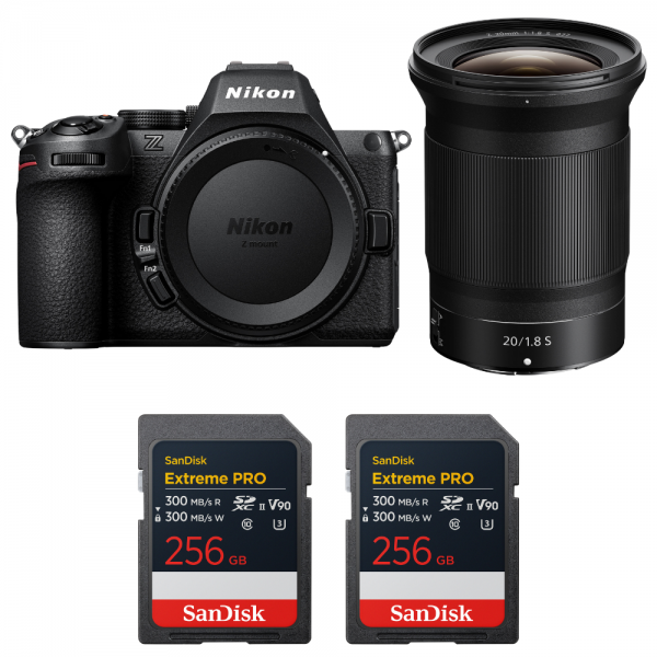 Nikon Z5 II + 20mm f/1.8 S + 2 SanDisk 256GB Extreme PRO UHS-II SDXC-1