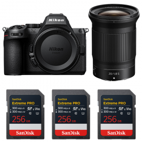 Nikon Z5 II + 20mm f/1.8 S + 3 SanDisk 256GB Extreme PRO UHS-II SDXC-1