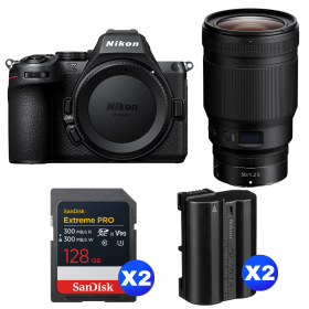 Nikon Z5 II + 50mm f/1.2 S + 2 SanDisk 128GB Extreme PRO UHS-II SDXC + 2 Nikon EN-EL15c-1